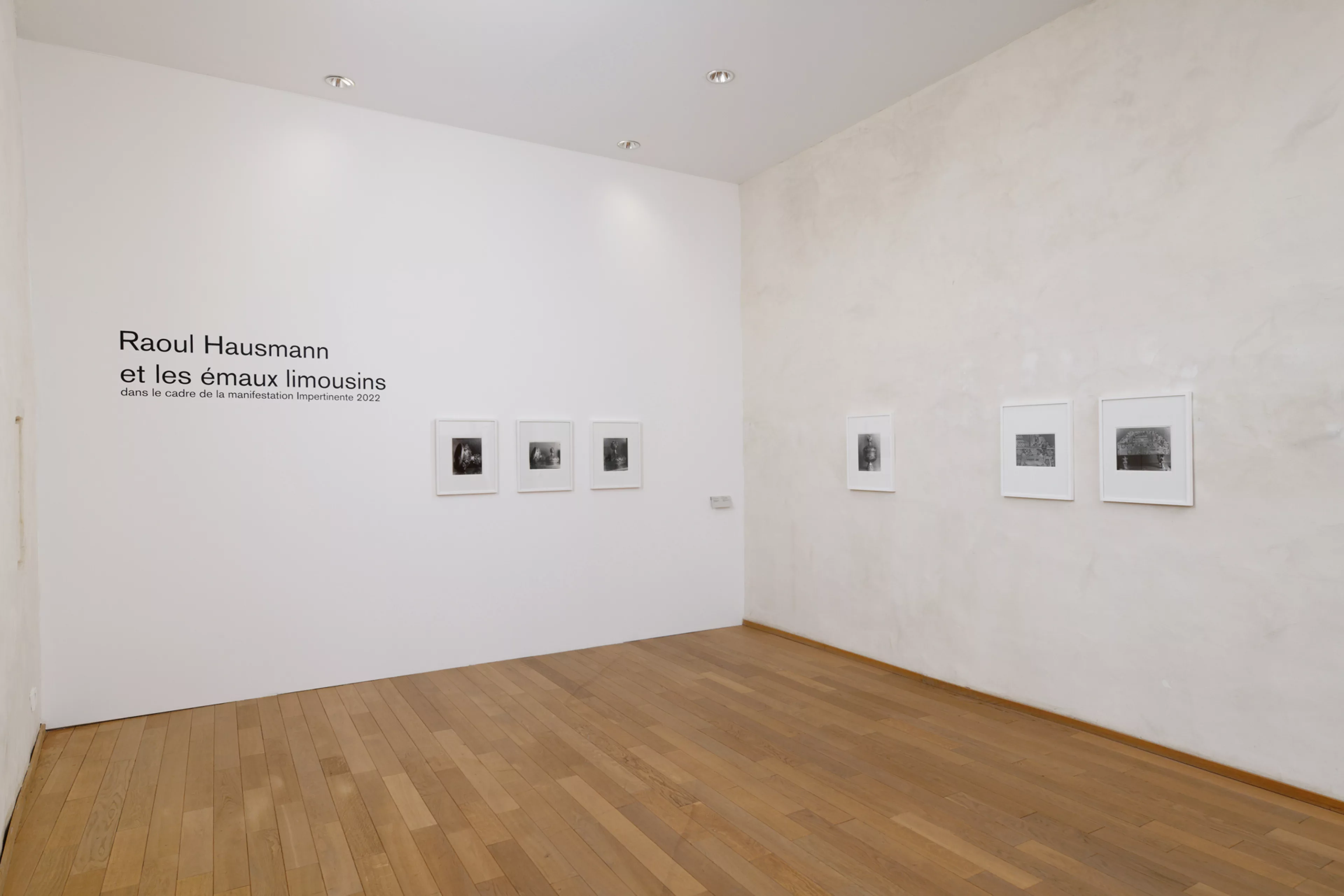 Vue de l'exposition Raoul Hausmann et les emaux limousins