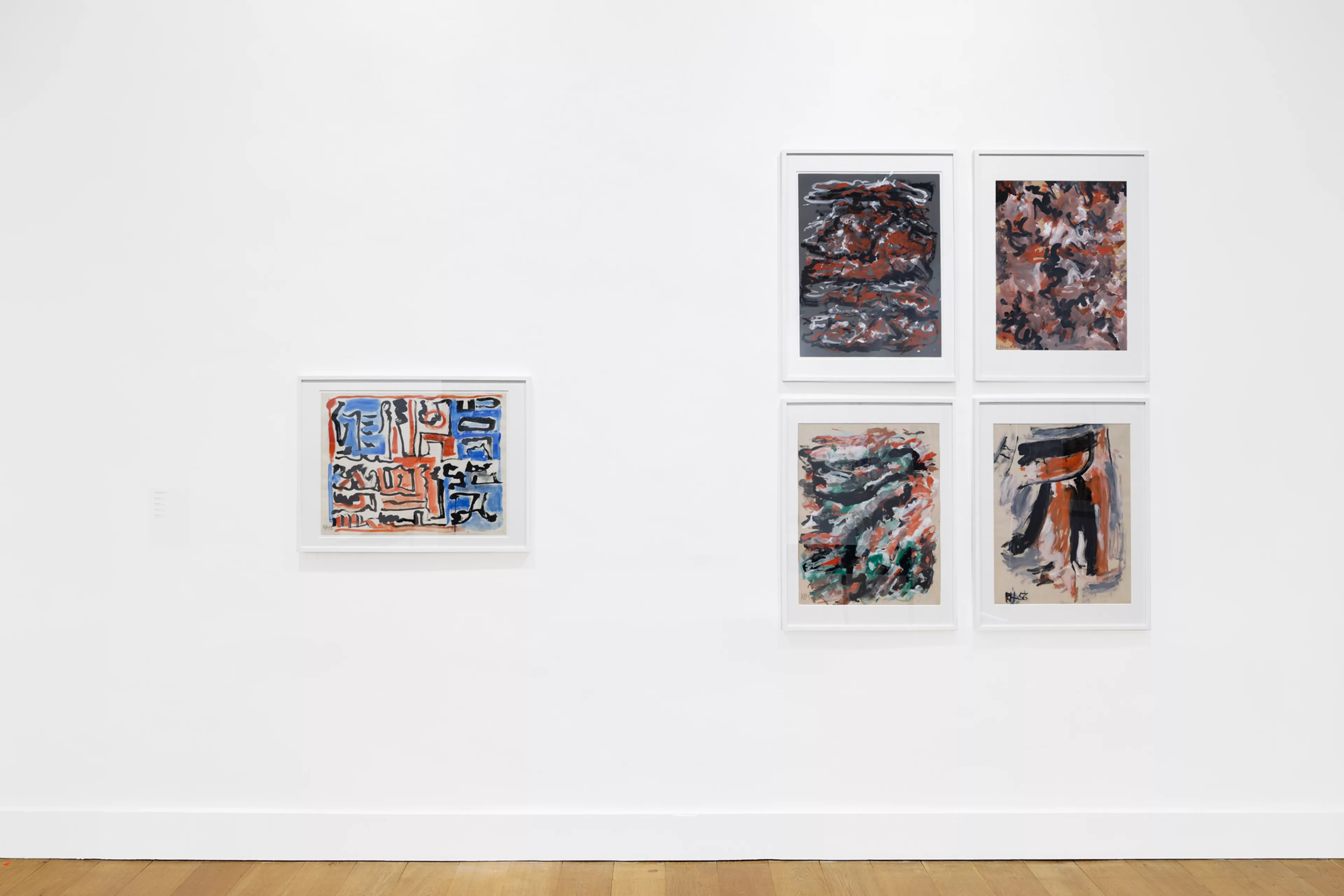 Vue de l'exposition Raoul Hausmann et les poésies expérimentales Européennes