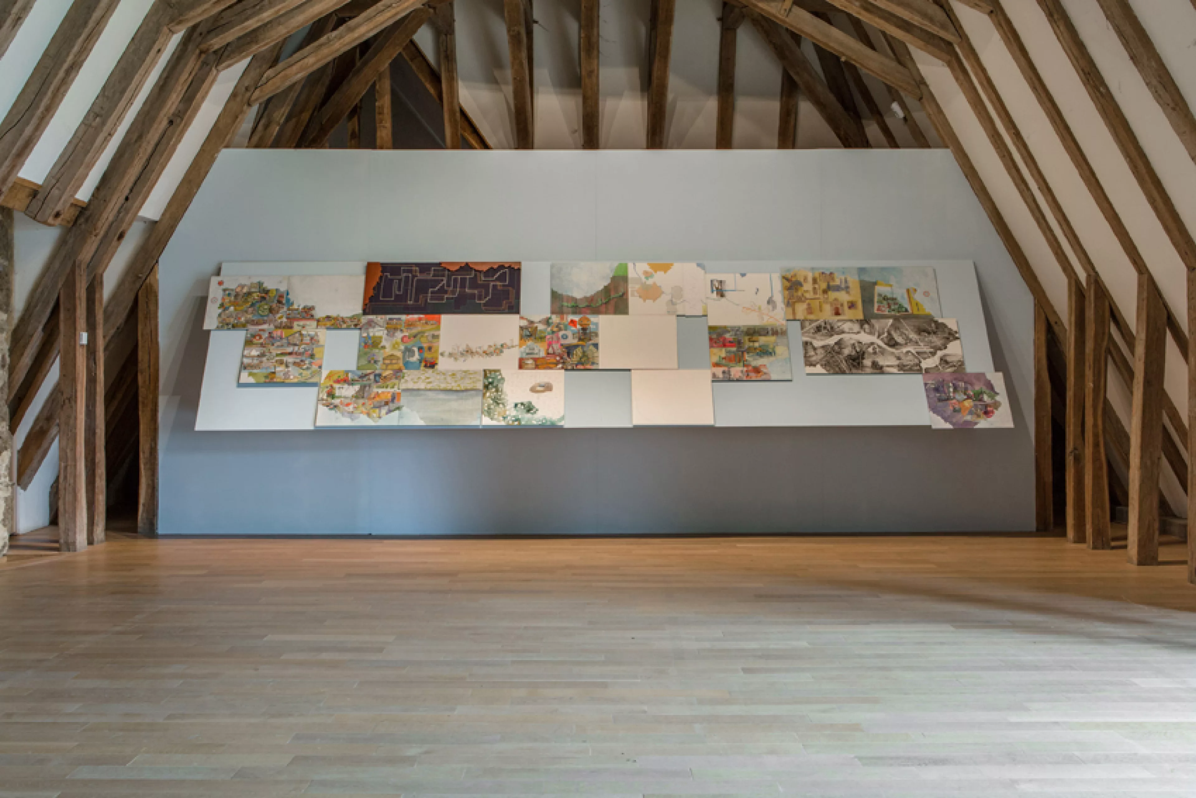 Vue de l'exposition Inland voyages in an inland voyage