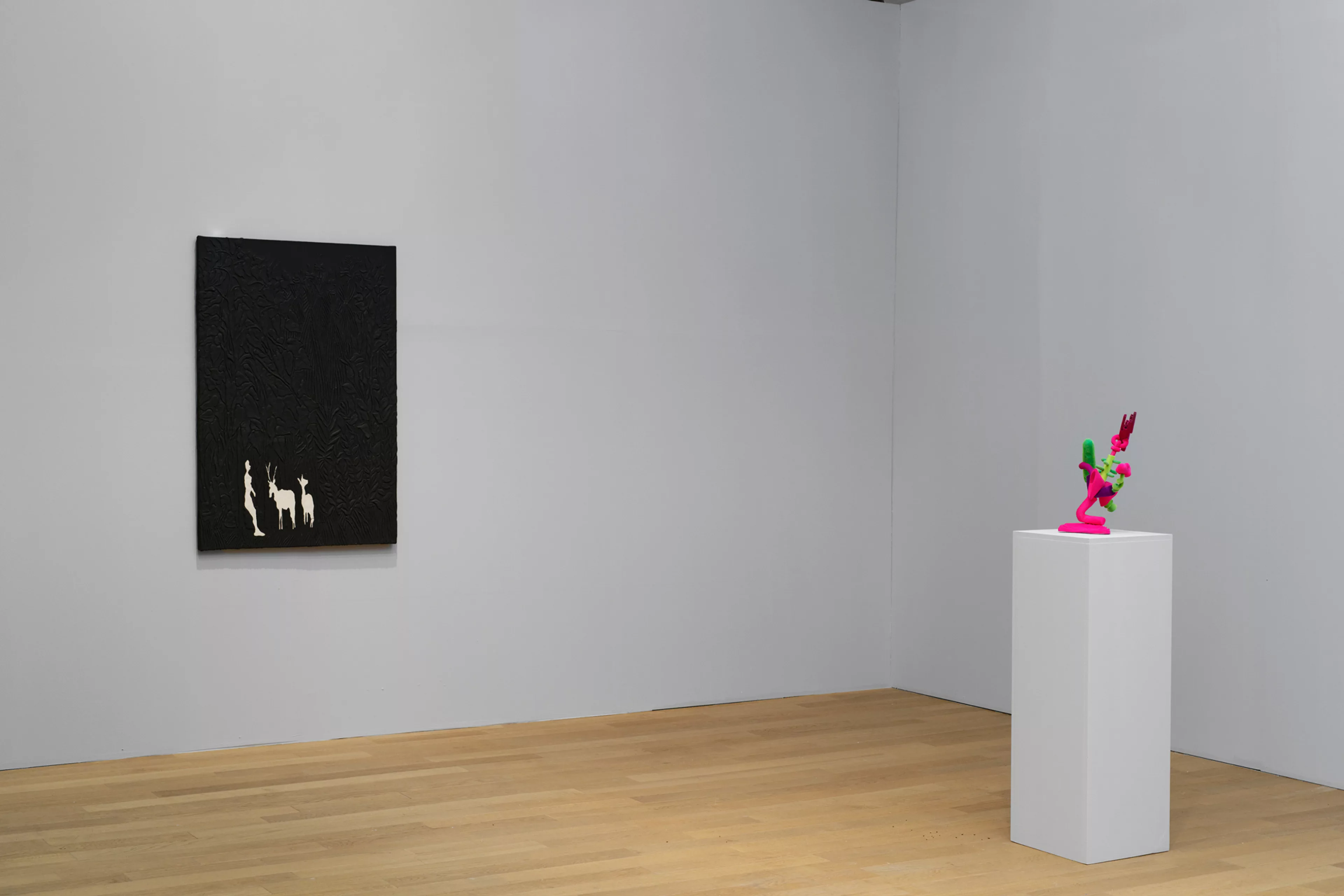 Vue de l'exposition Les enfants de Saturne