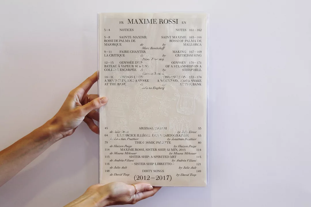 Édition Maxime Rossi
