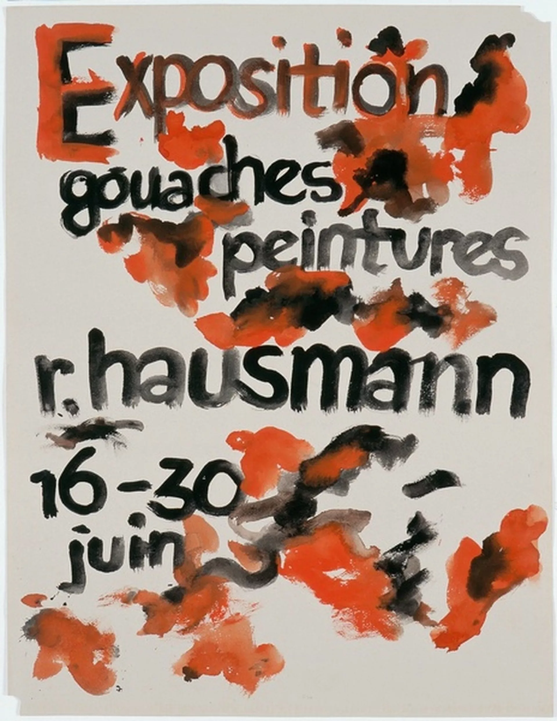 Affiche de l'exposition gouaches peintures