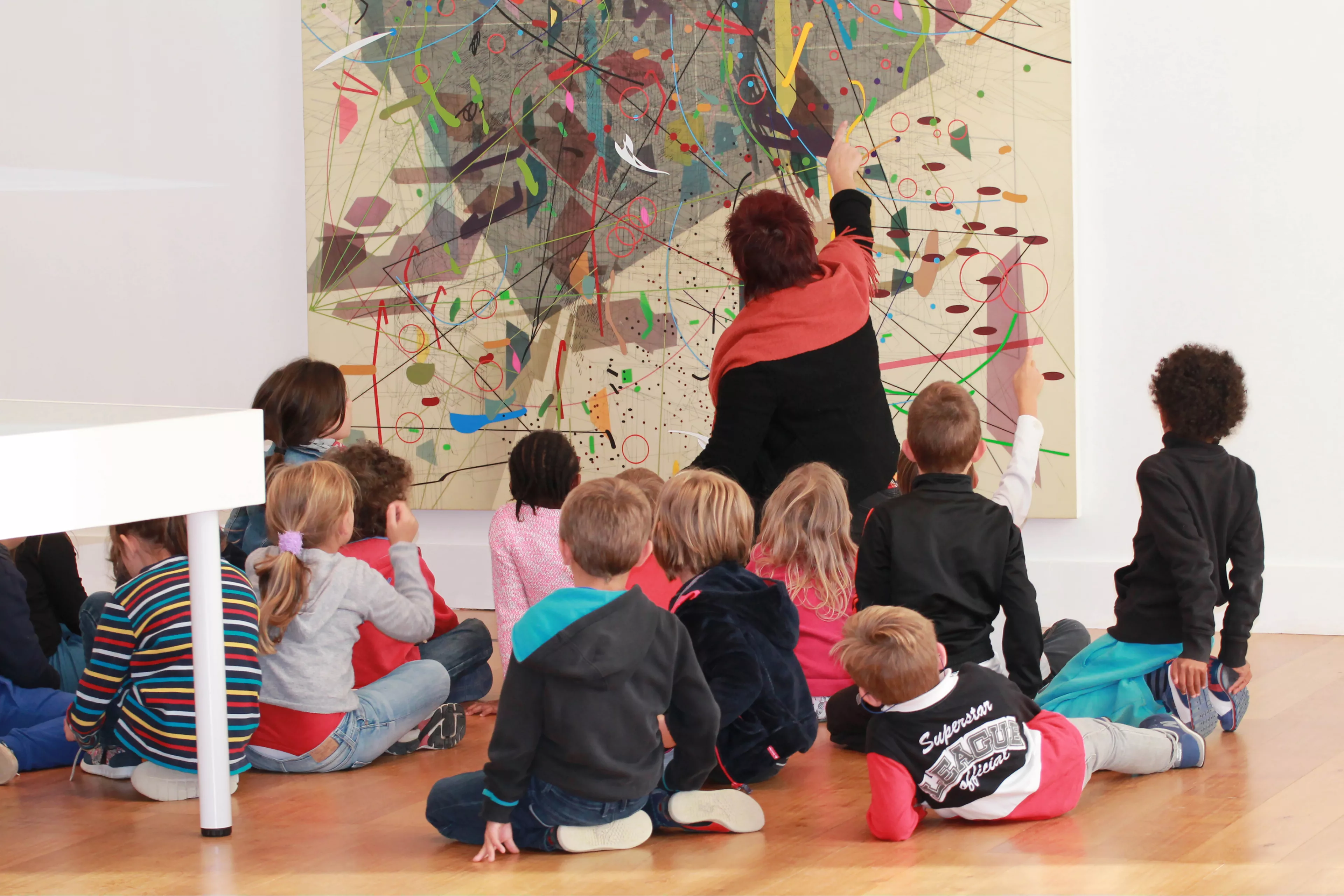 Enfants en visite au Château de Rochechouart