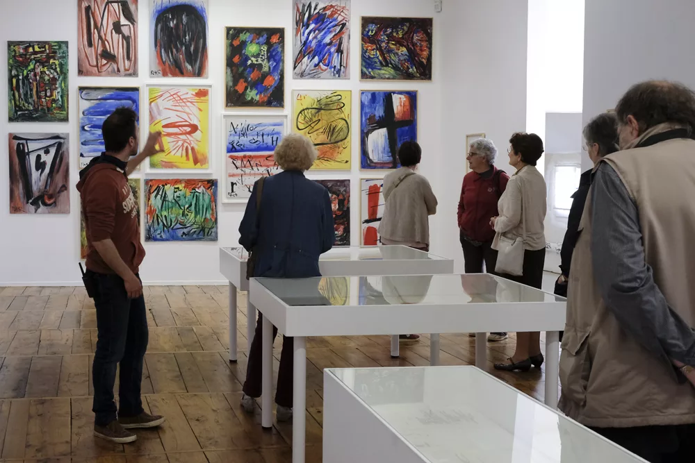 Visiteurs de la collection permanente